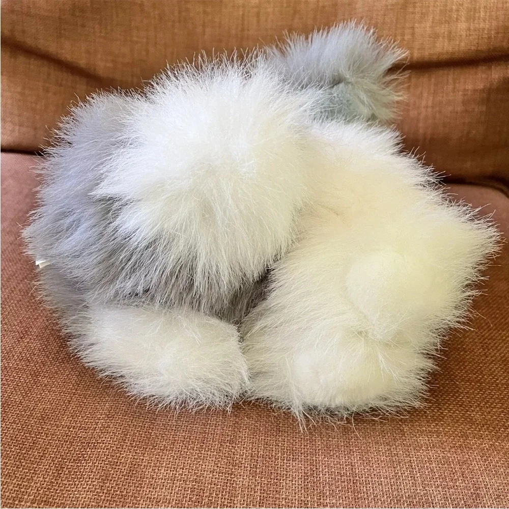 Old English Sheepdog Plush Stuffed Animal TB Trading Gray White Fluffy Furry Dog